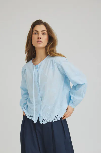 Hovedbilde Alvild Bluse Chambray Blue