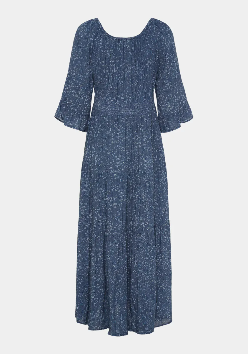 Chantel Dress Blue Flower